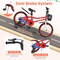 Prorider 18'' Kid's Bike with Removable Training Wheels & Basket for 4-8 Years Old White/Blue/Red/Skyblue